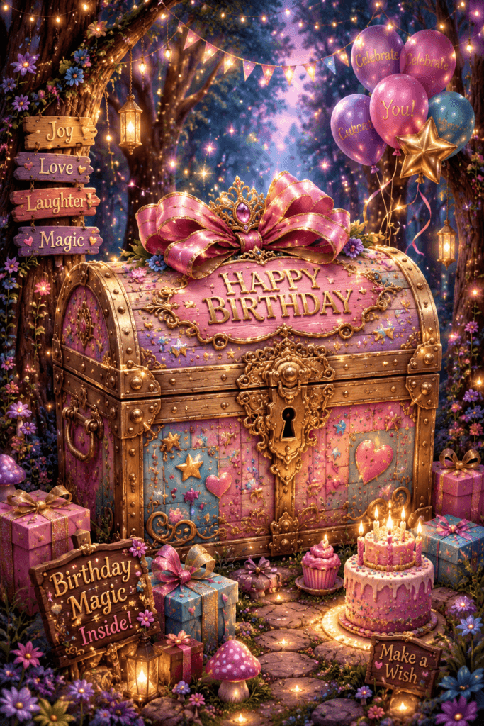 Happy Birthday Treasure Chest Ecard