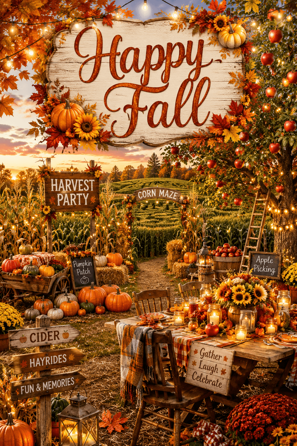 Happy Fall Harvest Party Ecard