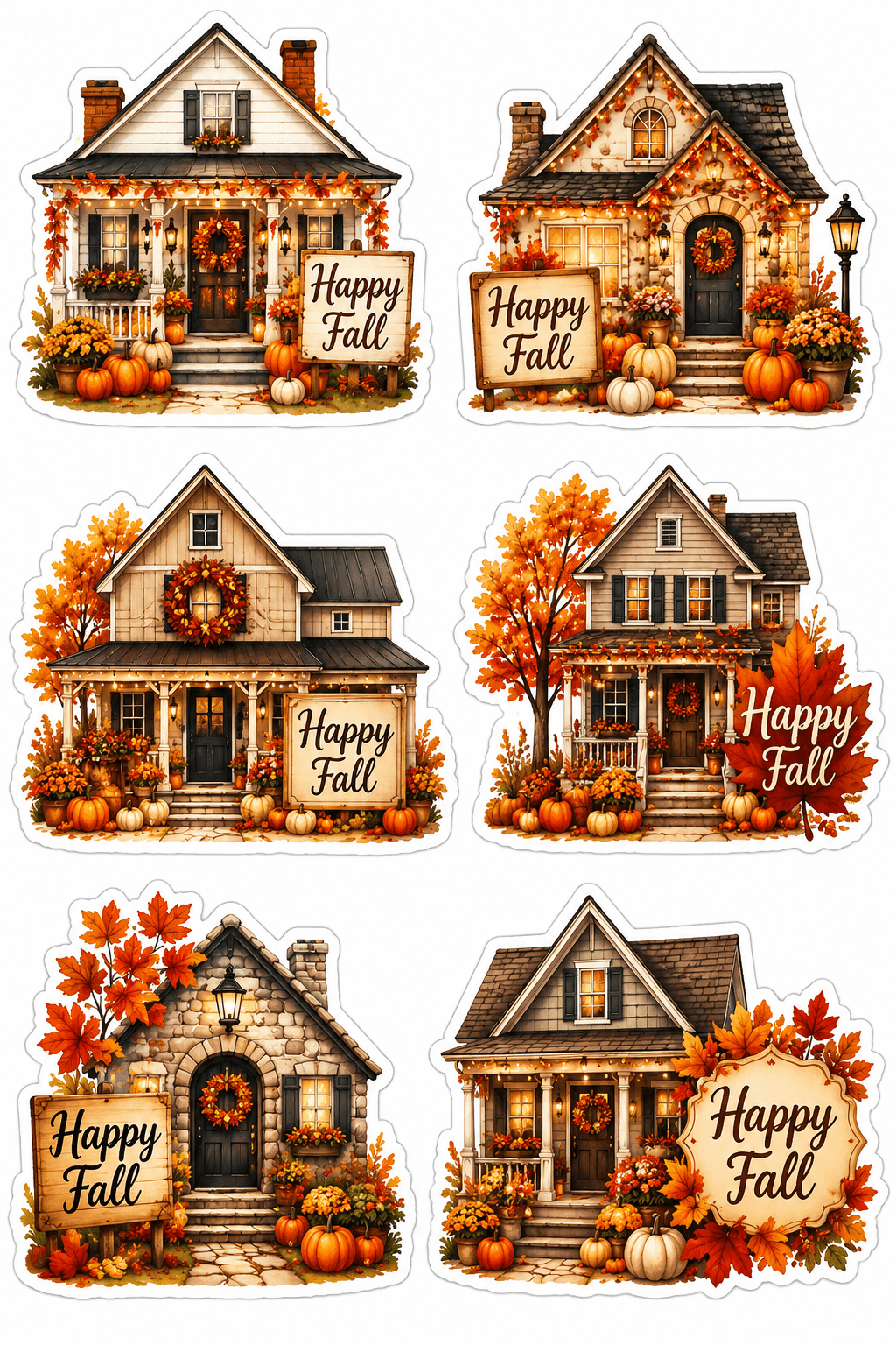 Fall Home Stickers Printable