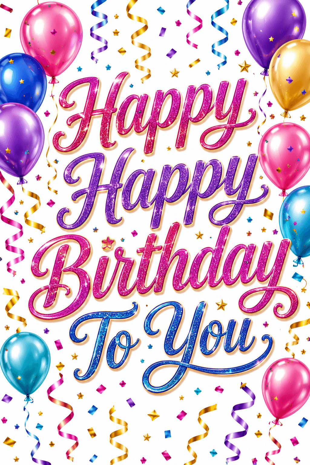 Happy Happy Birthday To You Ecard