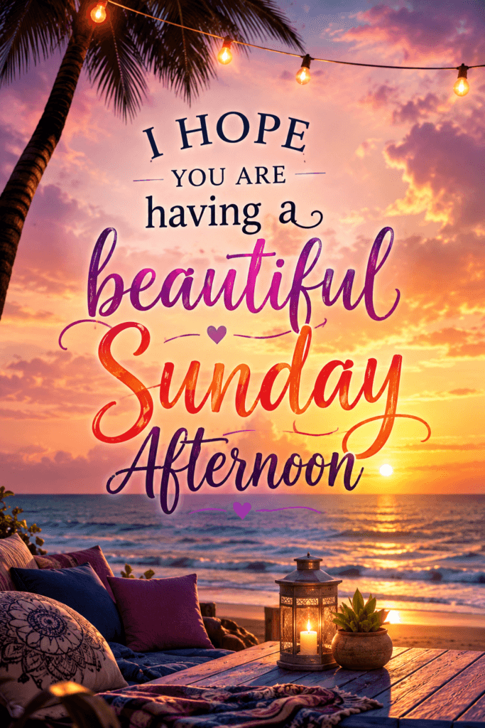 A Beautiful Sunday Afternoon Ecard