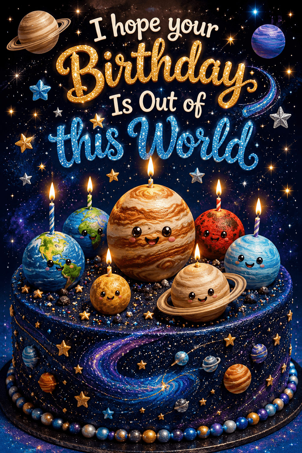 I hope Your Birthday Is Out Of This World Ecard