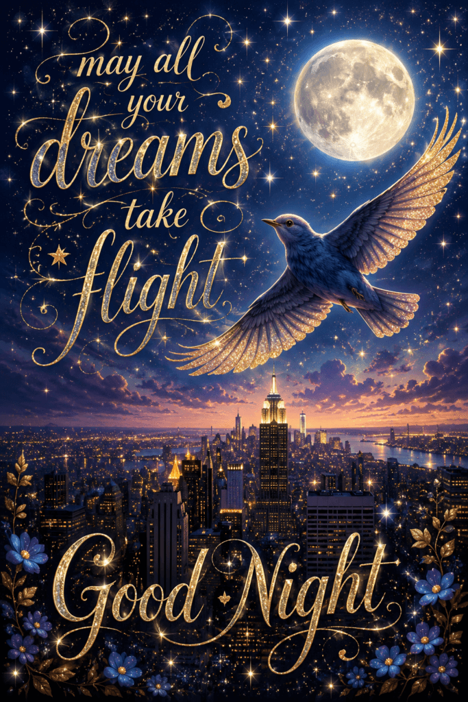 Good Night May All Your Dreams Take Flight Ecard