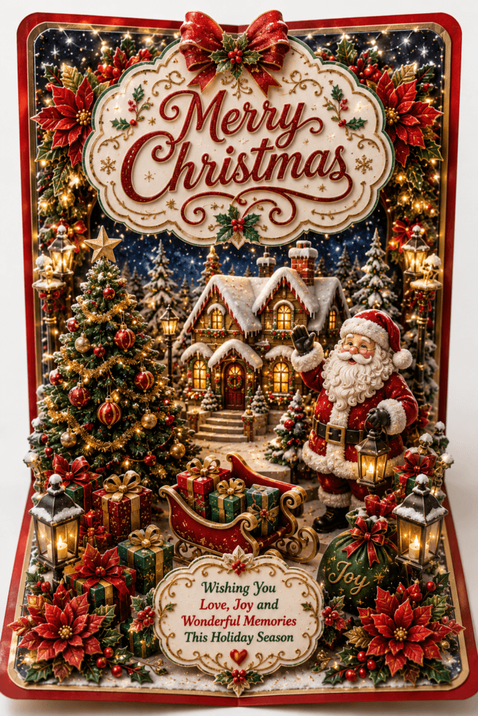 Merry Christmas Wishing Wonderful Memories Ecard