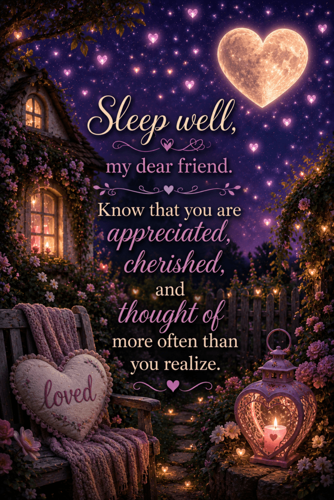 Sleep Well My Dear Friend Ecard