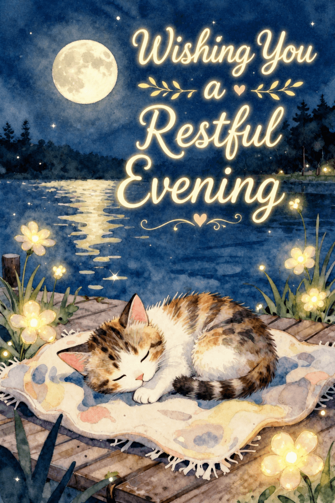 Wishing You A Restful Evening Ecard