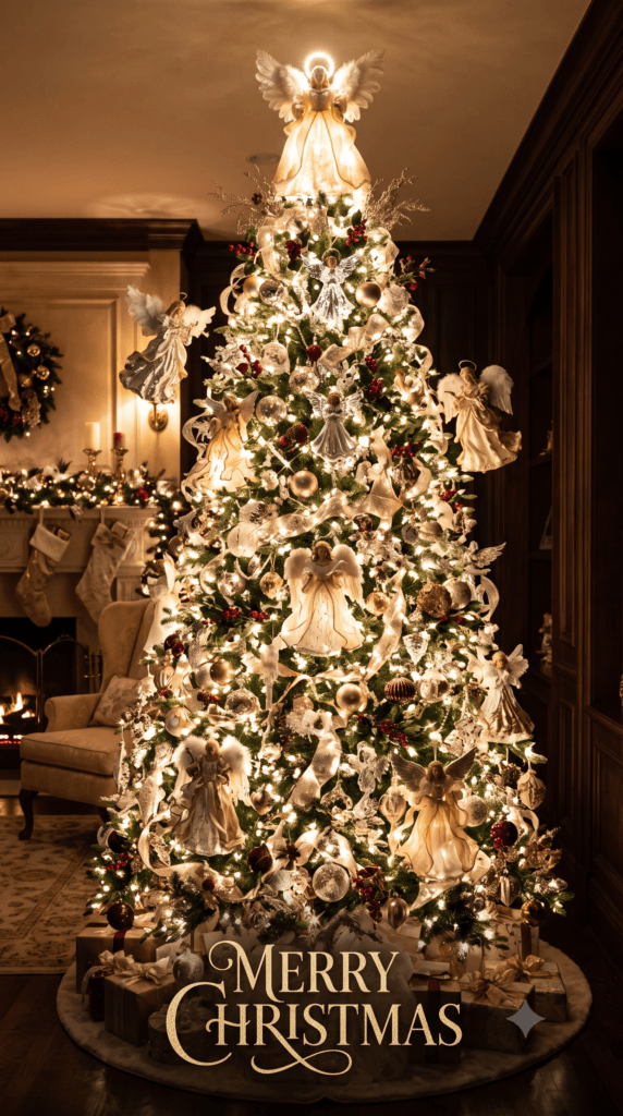 Angel Tree Merry Christmas Ecard