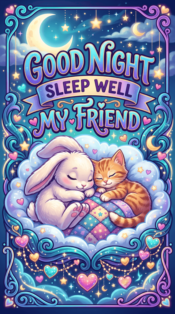 Good Night Sleep Well My Friend Ecard