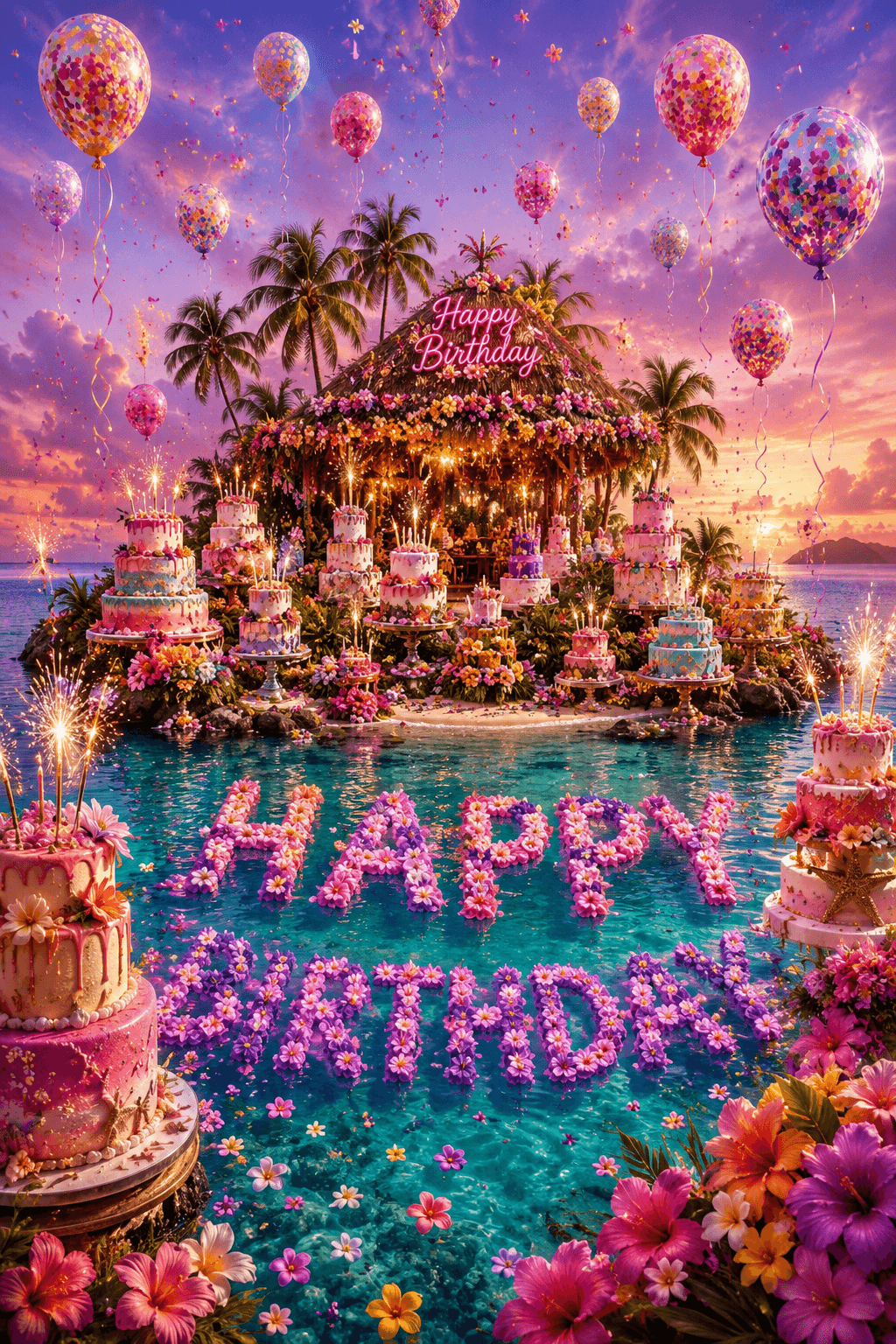 Happy Birthday Island Ecard