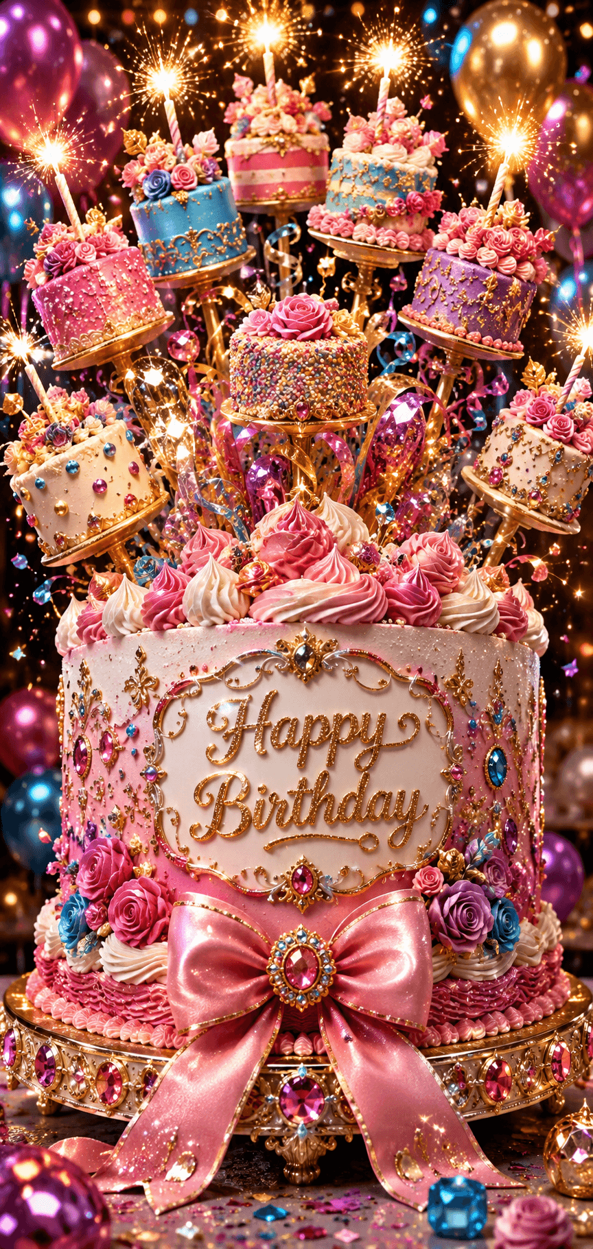 Happy Birthday Cakes Ecard