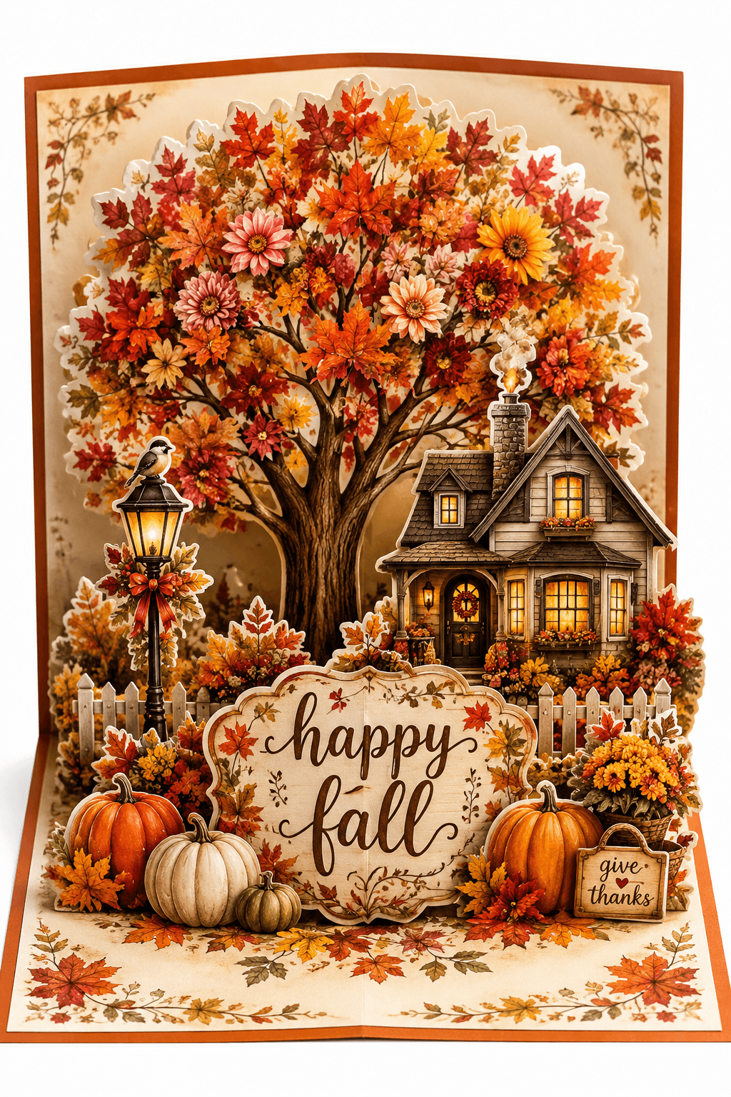 Happy Fall Give Thanks Ecard