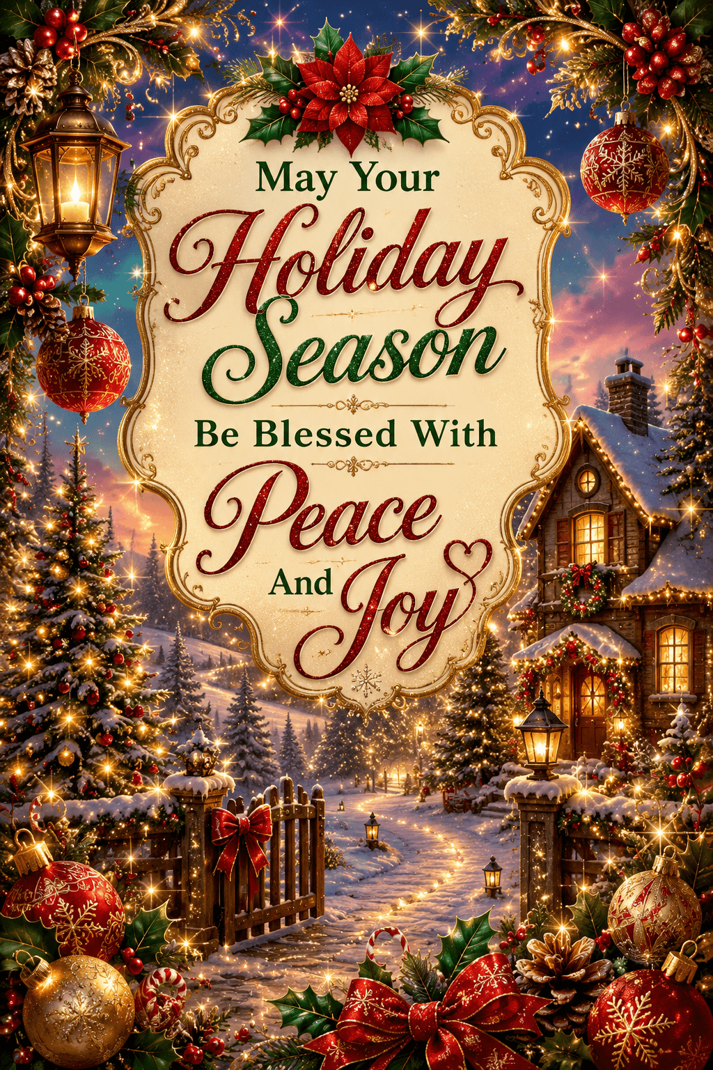 Season Blessed With Peace And Joy Ecard