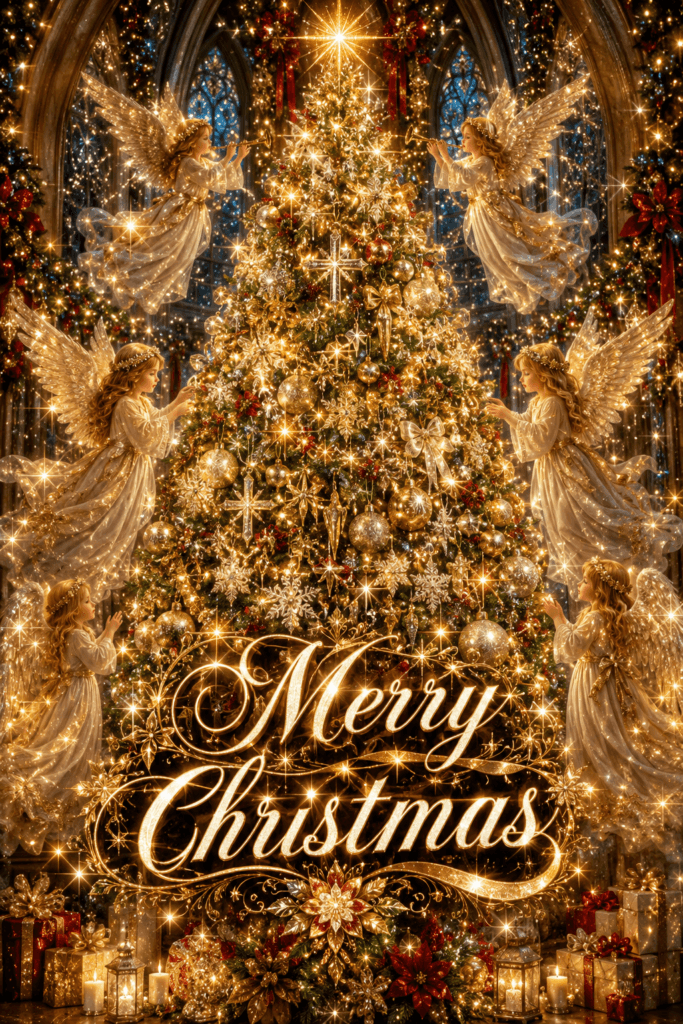 Angels Merry Christmas Ecard