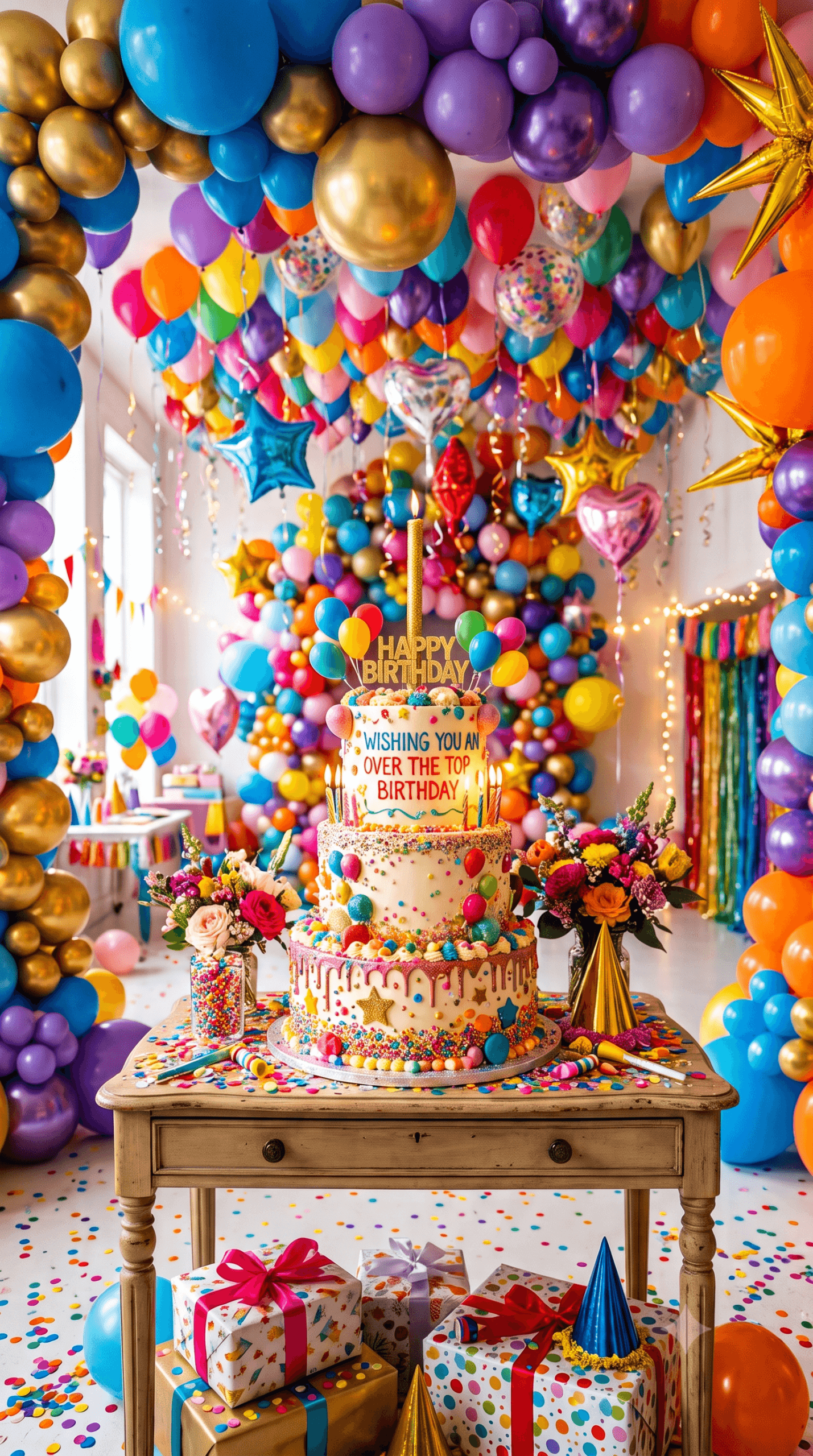 Over The Top Birthday Ecard
