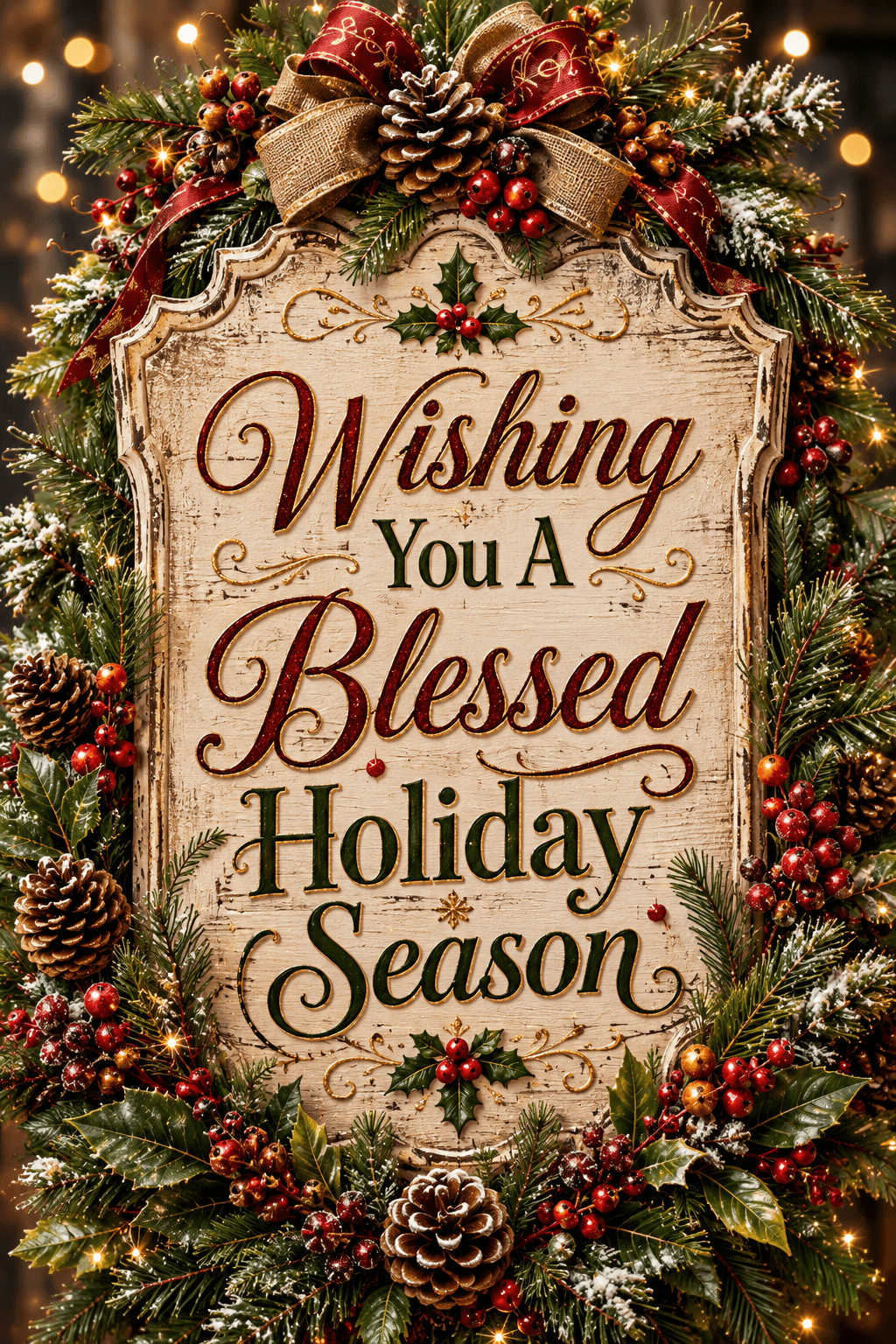 Wishing You A Blessed Holiday Season Ecard