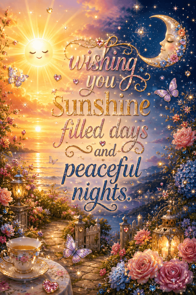 Sunshine Filled Days And Peaceful Nights Ecard