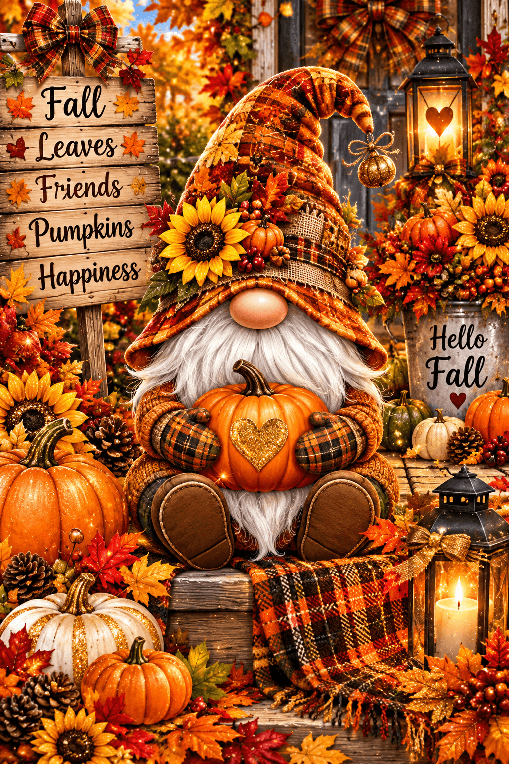 Hello Fall Gnome Ecard