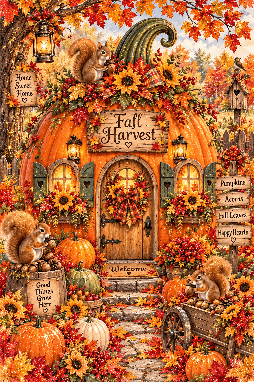 Pumpkin Fall Harvest Ecard