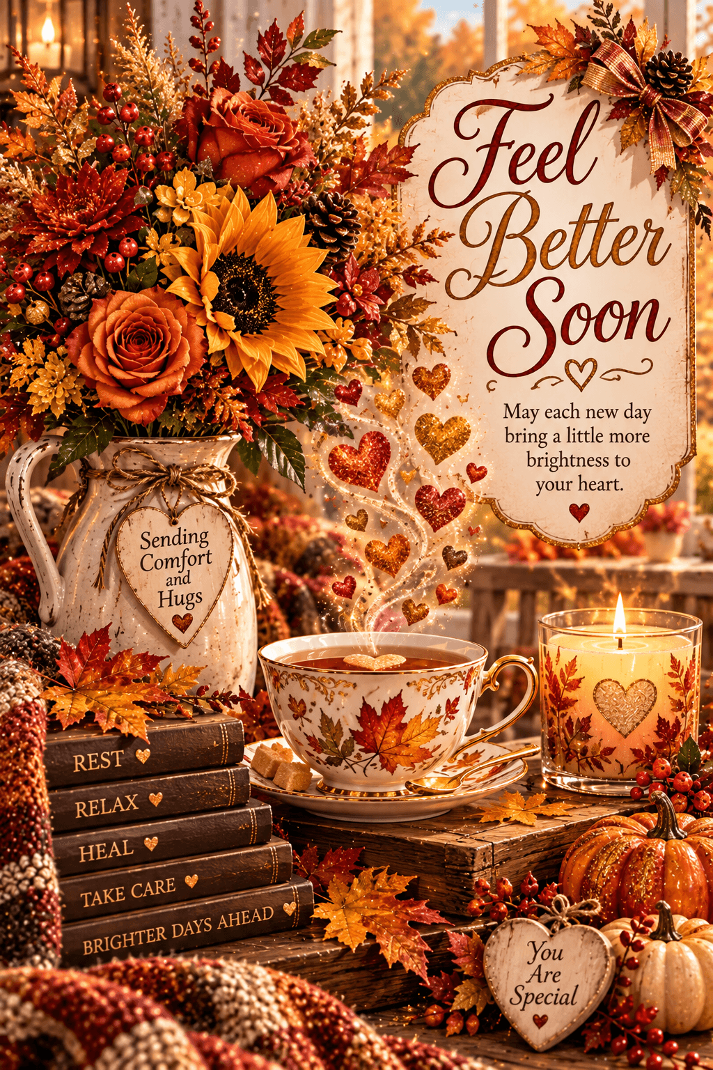 Feel Better Soon Fall Colors Ecard