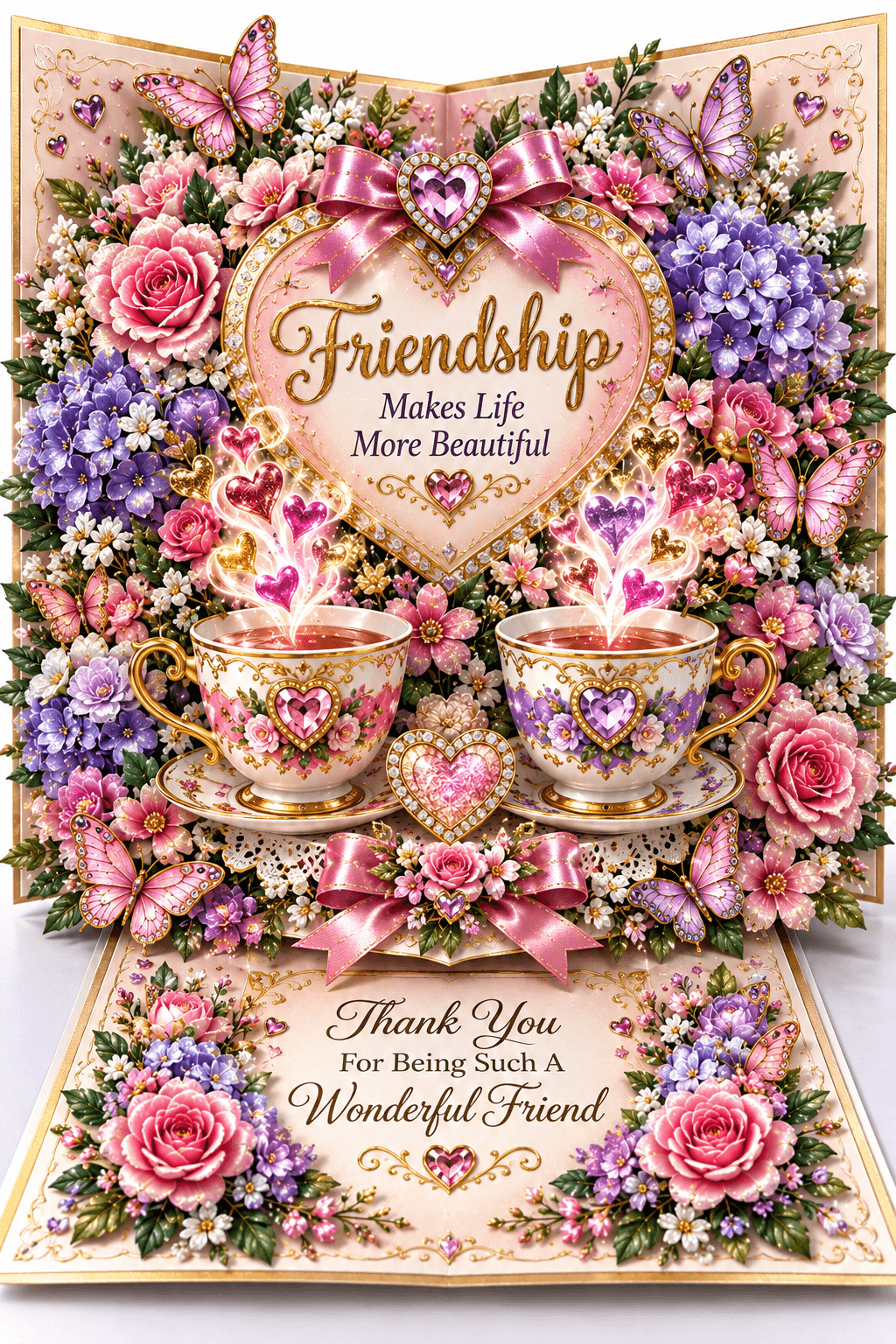 Friendship Makes Life More Beautiful Ecard
