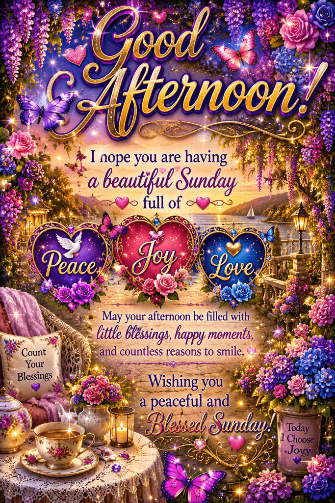 Good Afternoon Beautiful Sunday Ecard