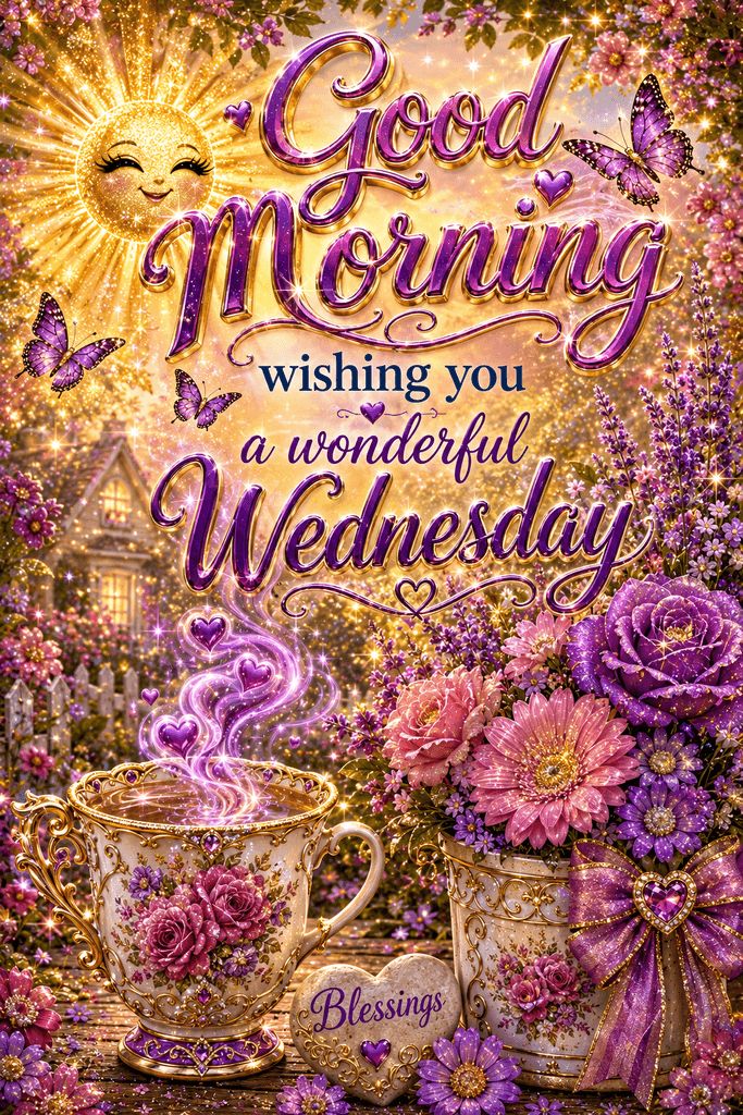 Good Morning Wishing You A Wonderful Wednesday Ecard
