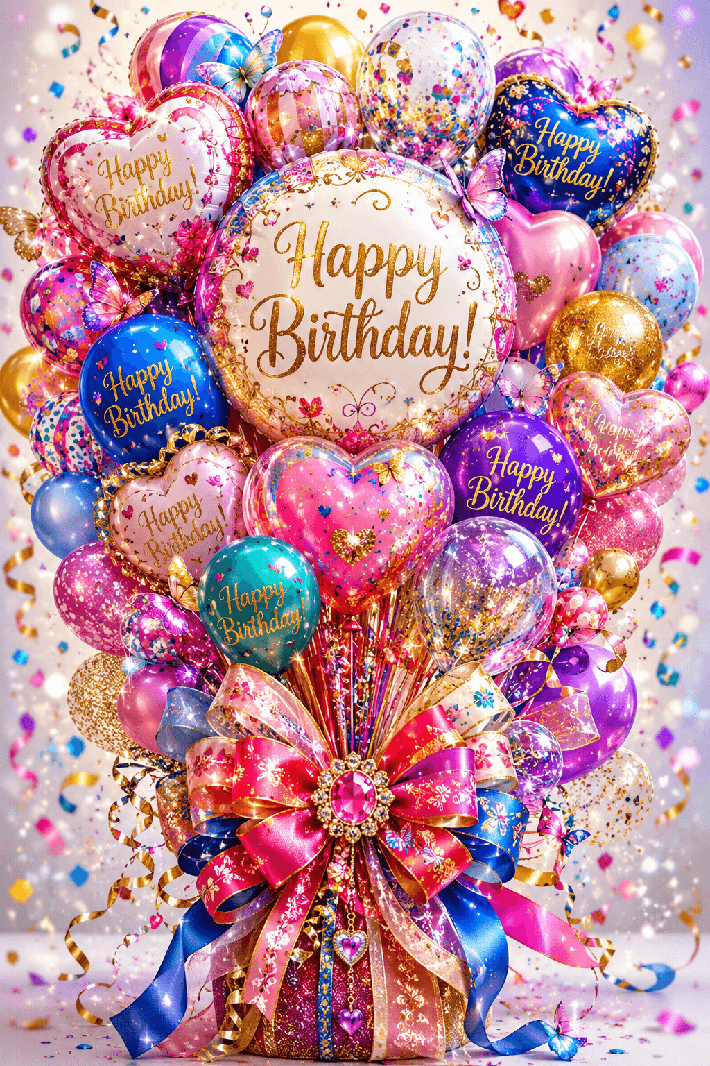 Happy Birthday Balloons Ecard