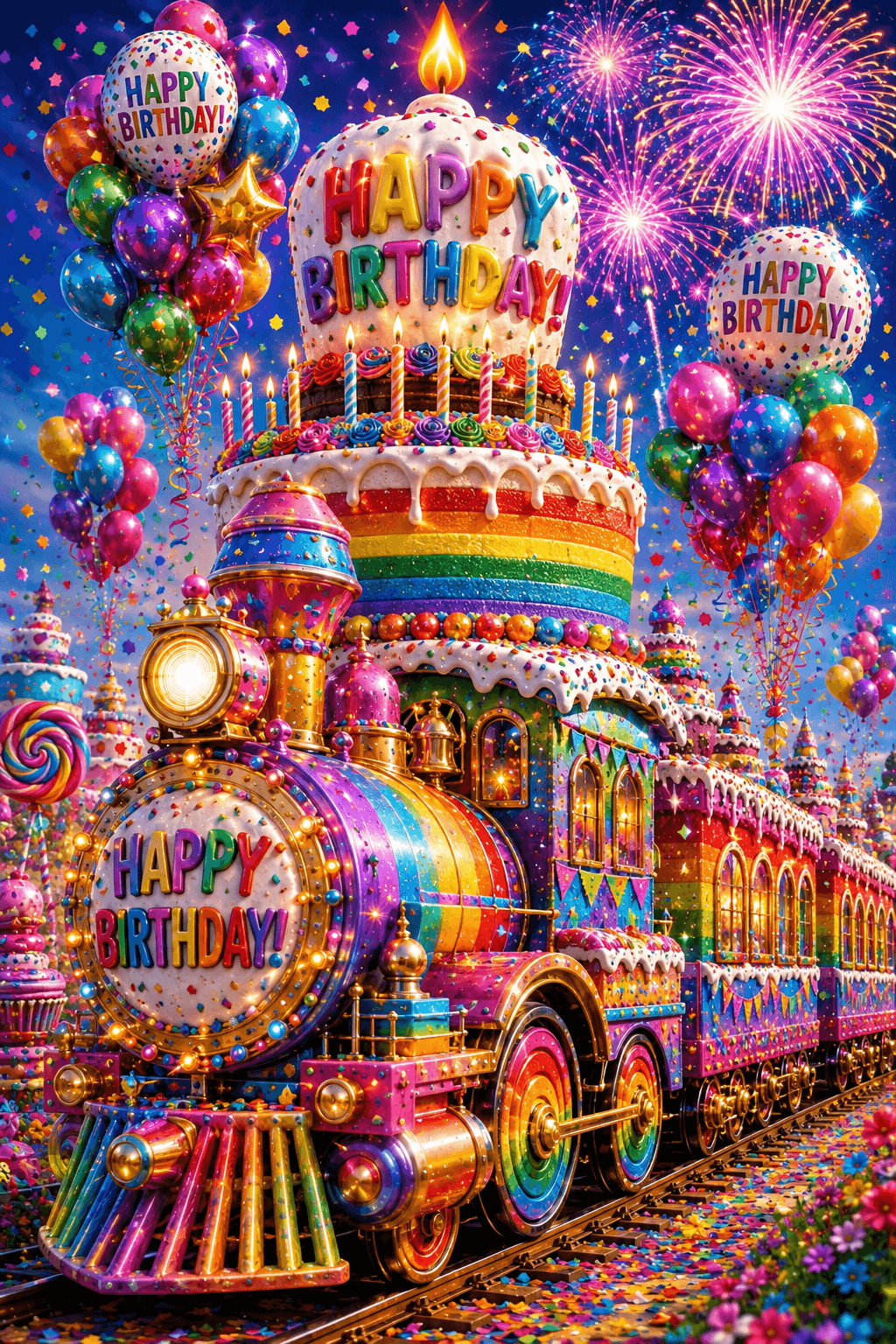 Happy Birthday Train Ecard