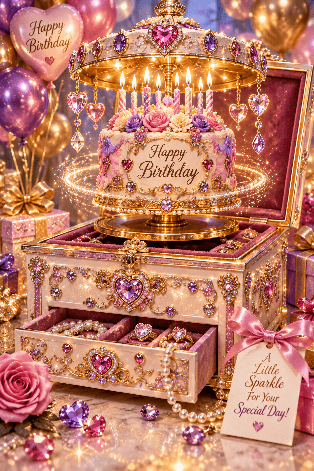 Music Box Happy Birthday Ecard
