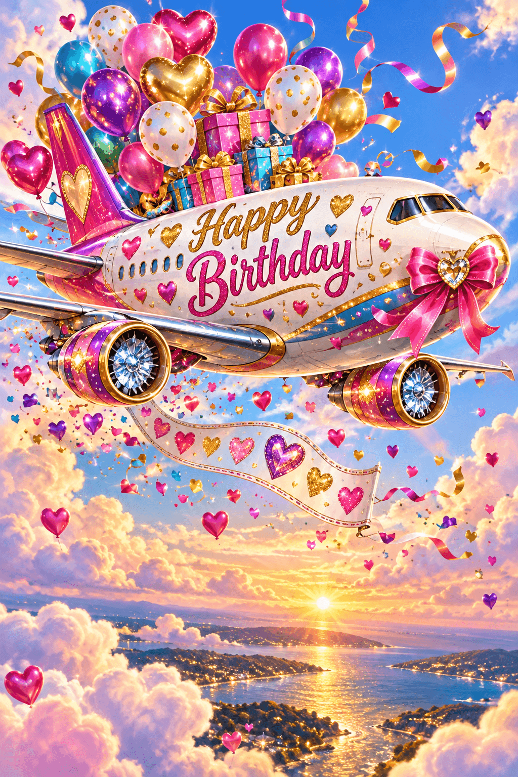 Happy Birthday Plane Ecard