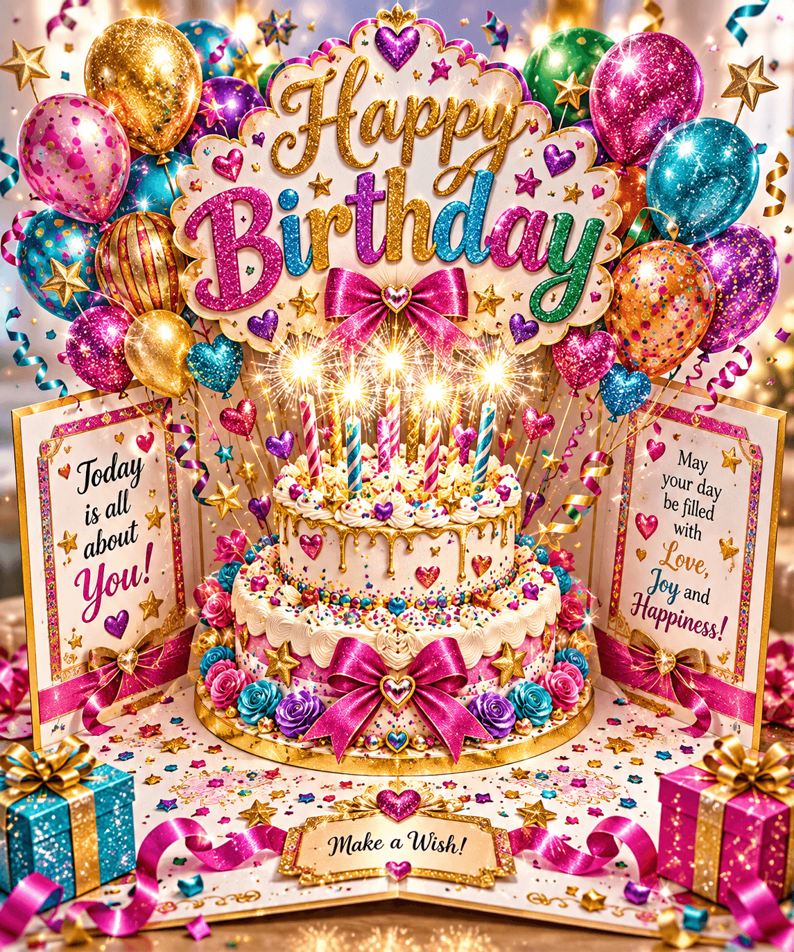 Pop Up Happy Birthday Ecard