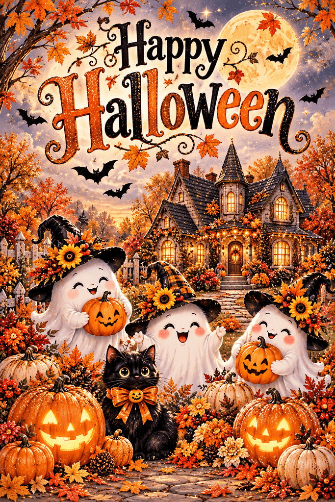 Adorable Happy Halloween Ecard