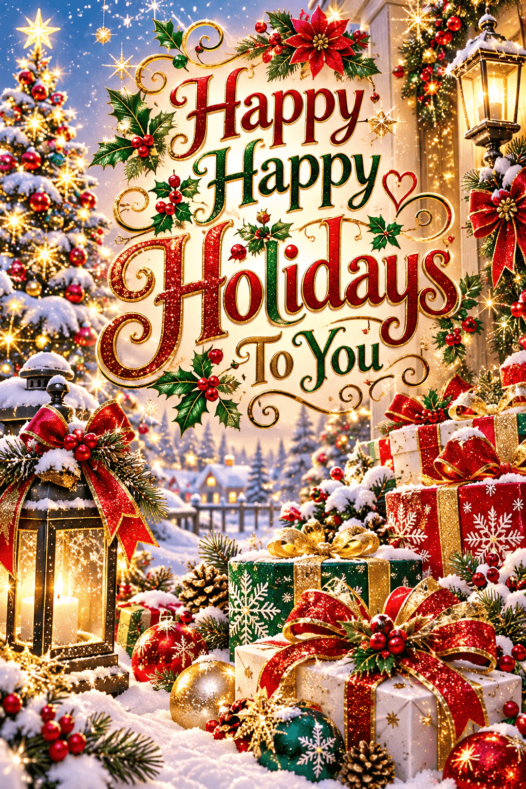 Happy Happy Holidays To You Ecard