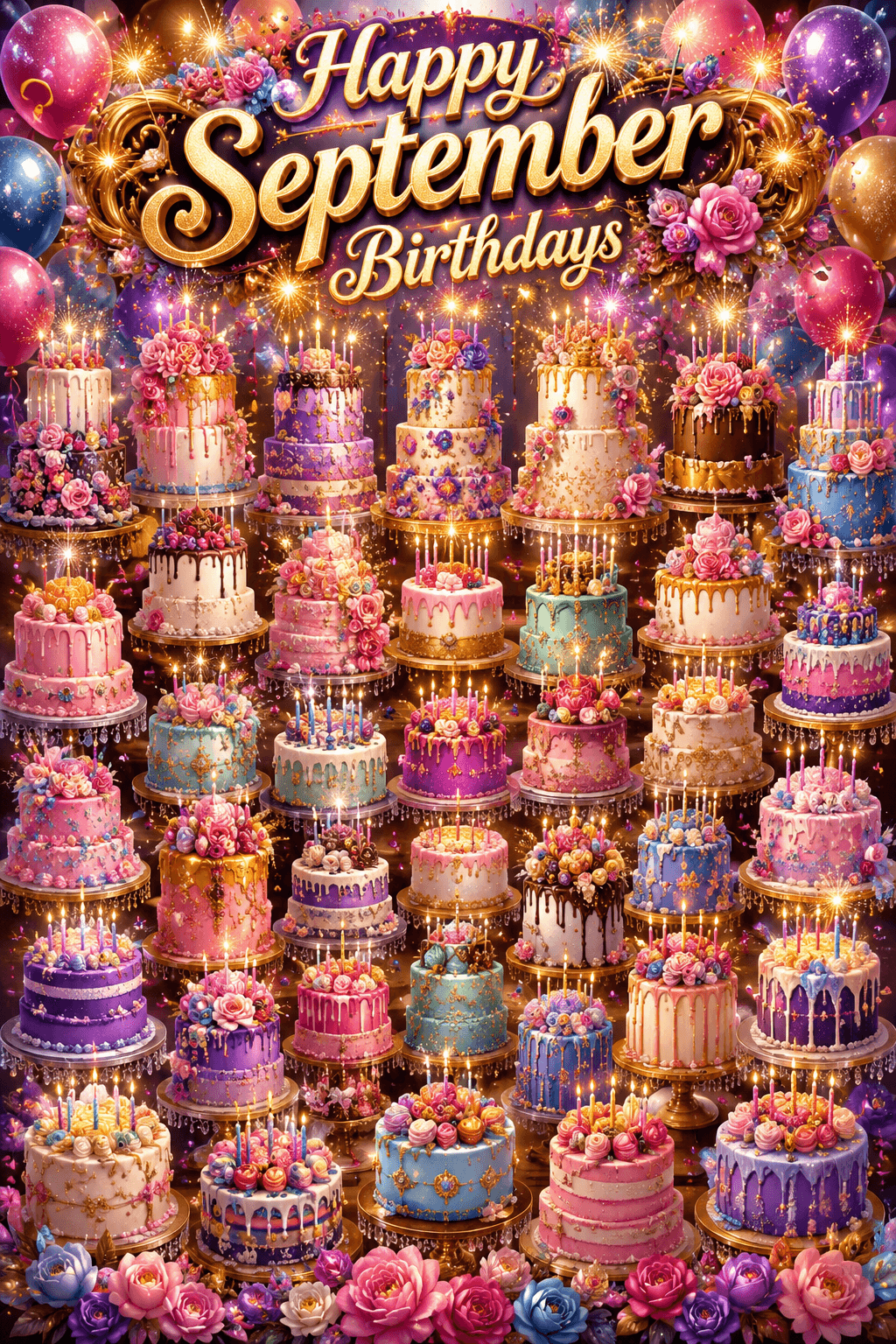 Happy September Birthdays Ecard