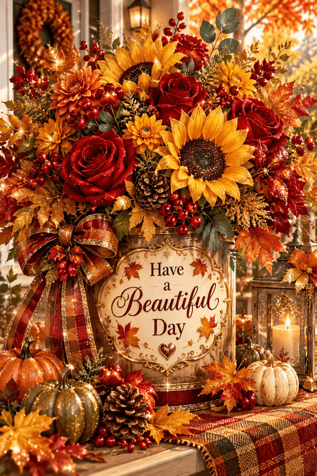 Have A Beautiful Day Fall Flowers Ecard