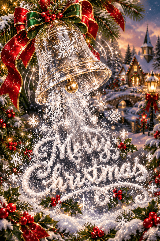 Merry Christmas Magical Bell Ecard