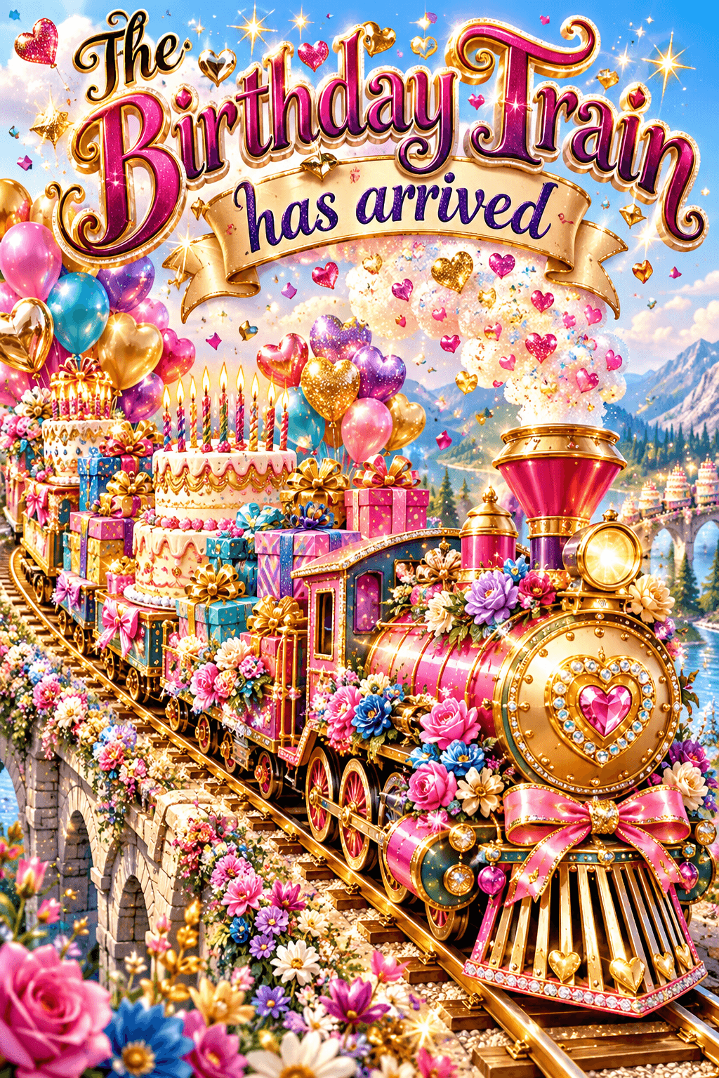 The Birthday Train Has Arrived Ecard